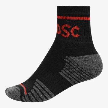 DSC 06 Cricket Socks (Black/Grey Melange/Red)